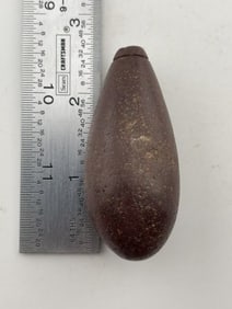 Hematite Plummet Indian Artifact Arrowhead