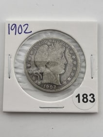 1902 Barber Half Dollar Coin