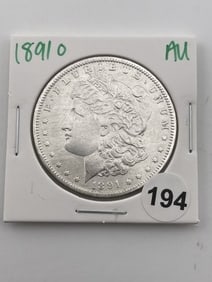 1891 O AU Morgan Silver Dollar Coin