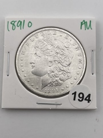 1891 O AU Morgan Silver Dollar Coin (1 of 2)