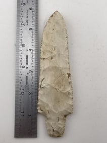 5 & 7/8" Hardin Indian Artifact Arrowhead