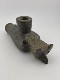 Owl Effigy Stone Pipe Indian Artifact Arrowhead