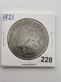 1921 Morgan Silver Dollar Coin