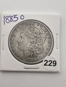 1885 O Morgan Silver Dollar Coin