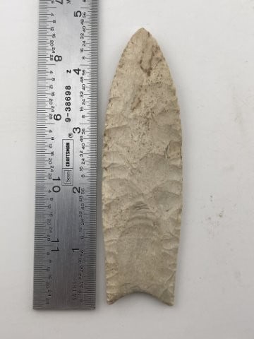 4 & 5/8" Clovis Heavily fluted very well made Indian Artifact Arrowhead (1 of 4)