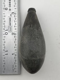 Hematite Plummet Indian Artifact Arrowhead