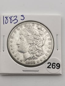 1883 S Morgan Silver Dollar Coin