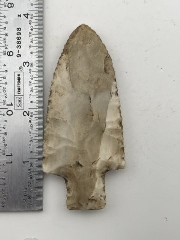 3 & 3/4" Hardin Indian Artifact Arrowhead (1 of 4)
