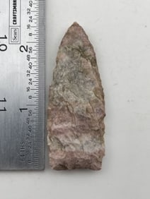 2 & 3/8" Clovis Indian Artifact Arrowhead