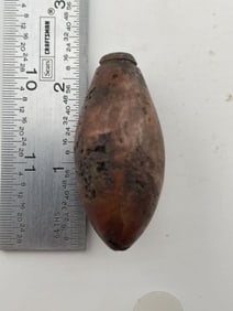 Hematite Plummet Indian Artifact Arrowhead