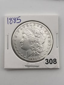 1885 Morgan Silver Dollar Coin