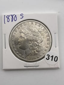 1880 S Morgan Silver Dollar Coin