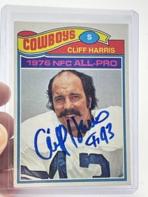 Cliff Harris Hand Signed Authentic Autograph