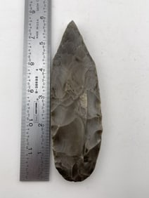 5 & 3/4" Agate Basin Indian Artifact Arrowhead