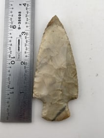 3 & 1/2" Hardin Indian Artifact Arrowhead
