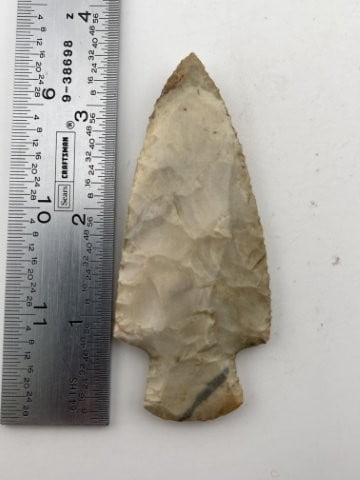 3 & 1/2" Hardin Indian Artifact Arrowhead (1 of 4)
