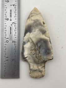 3 & 3/4" Mozarkite Hardin Indian Artifact Arrowhead