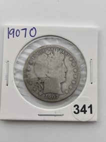 1907 O Barber Half Dollar Coin