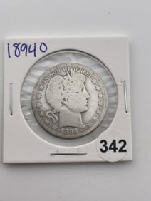 1894 O Barber Half Dollar Coin