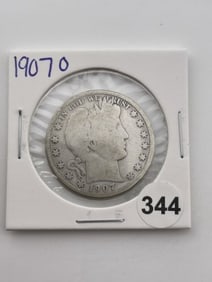 1907 O Barber Half Dollar Coin