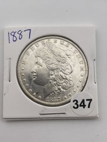 1887 Morgan Silver Dollar Coin