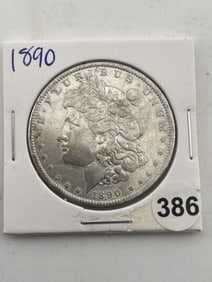 1890 Morgan Silver Dollar Coin