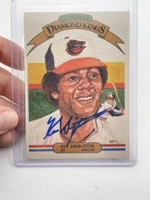 Ken Singleton Hand Signed Authentic Autograph
