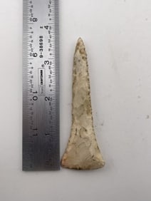 3 & 1/2" Drill Indian Artifact Arrowhead