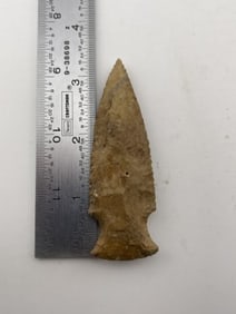 3 & 3/8" Side Notch Indian Artifact Arrowhead