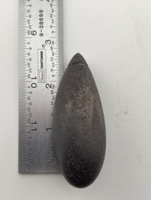 Hematite Plummet Indian Artifact Arrowhead
