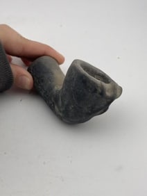 Human Effigy Pottery Pipe Indian Artifact Arrowhead