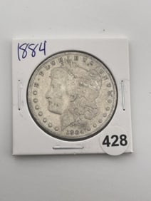 1884 Morgan Silver Dollar Coin
