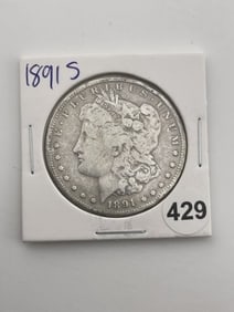 1891 S Morgan Silver Dollar Coin