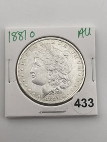 1881 O AU Morgan Silver Dollar Coin