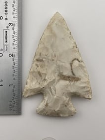 3 & 3/8" Hopewell Indian Artifact Arrowhead