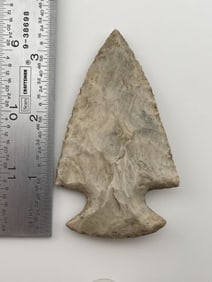 3 & 1/2" Hopewell Indian Artifact Arrowhead
