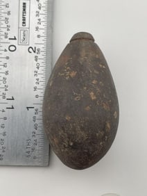 Hematite Plummet Indian Artifact Arrowhead