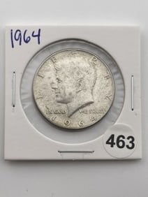 1964 Kennedy Half Dollar Silver Coin