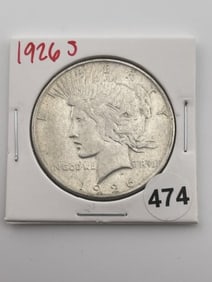 1926 S Peace Silver Dollar Coin
