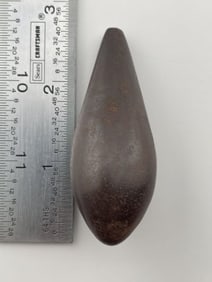 Hematite Plummet Indian Artifact Arrowhead