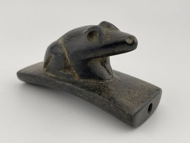 Frog Effigy Hopewell Pipe Indian Artifact Arrowhead