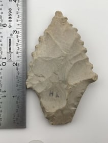 3 & 1/2" Adena Indian Artifact Arrowhead