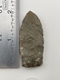 1 & 7/8" Clovis Indian Artifact Arrowhead