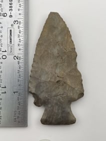 3 & 1/8" Hardin Indian Artifact Arrowhead