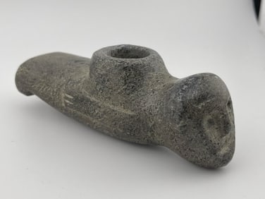 Human Effigy Stone Pipe Indian Artifact Arrowhead