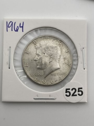 1964 Kennedy Half Dollar Silver Coin: All coins have been Sigma tested for authenticity. Please bid with confidence. KEY WORDS: INDIAN ARTIFACT ARTIFACTS ARROWHEAD ARROWHEADS NATIVE AMERICAN MISSISSIPPIAN QUAPAW CADDO POTTERY COINS MORGAN