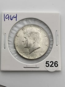 1964 Kennedy Half Dollar Silver Coin