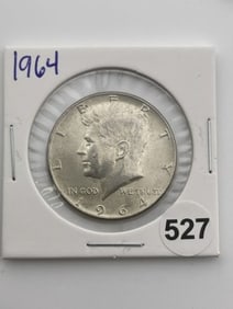 1964 Kennedy Half Dollar Silver Coin