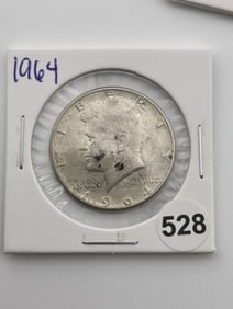 1964 Kennedy Half Dollar Silver Coin