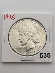 1925 Peace Silver Dollar Coin